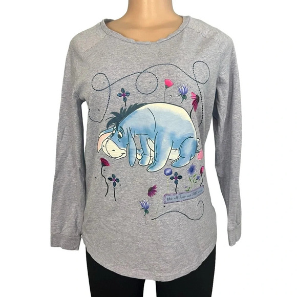 Disney Store Eeyore Pajama Top PJS Top - Picture 1 of 9